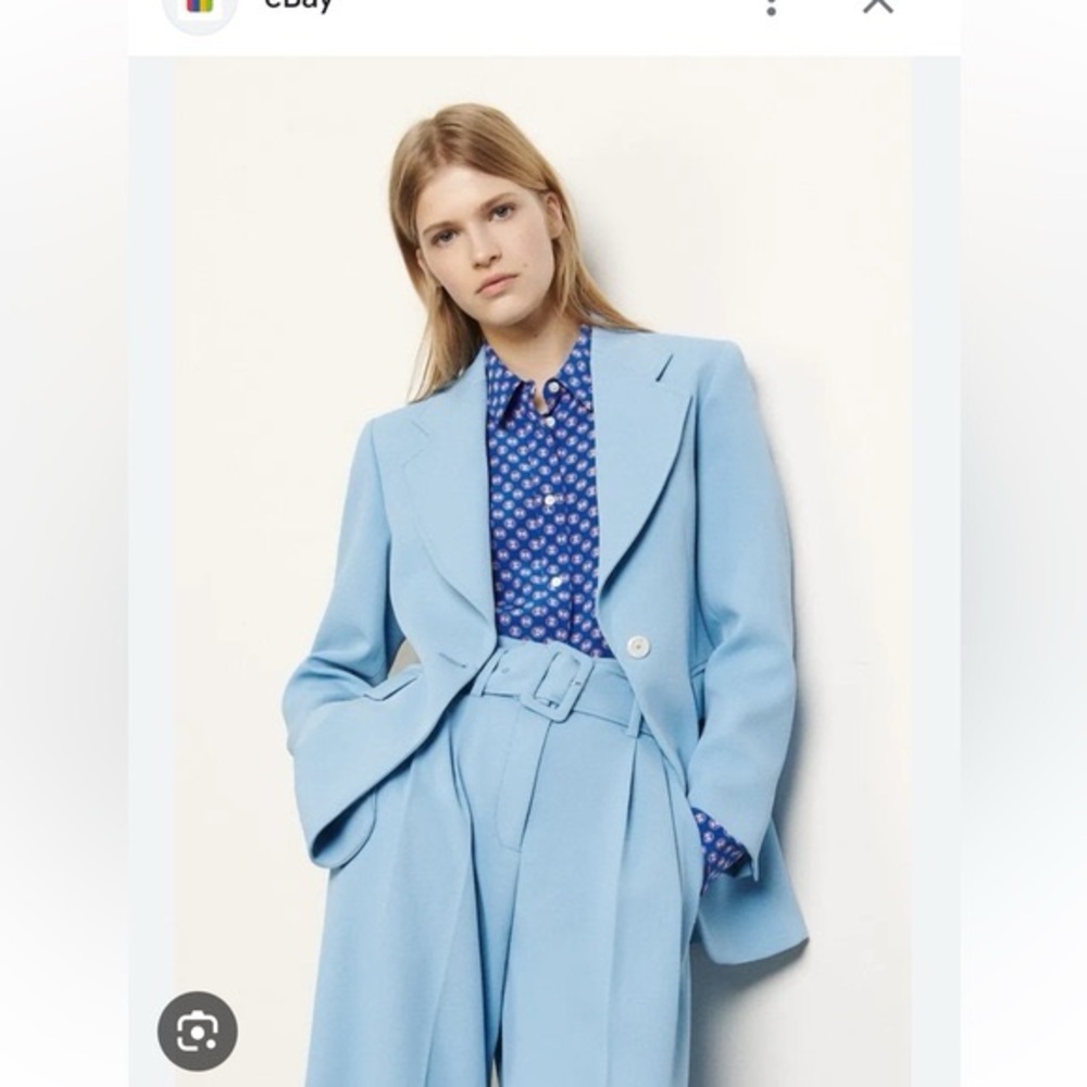 SANDRO NWT SUIT!!!Women's Light Blue Blazer and pant!!